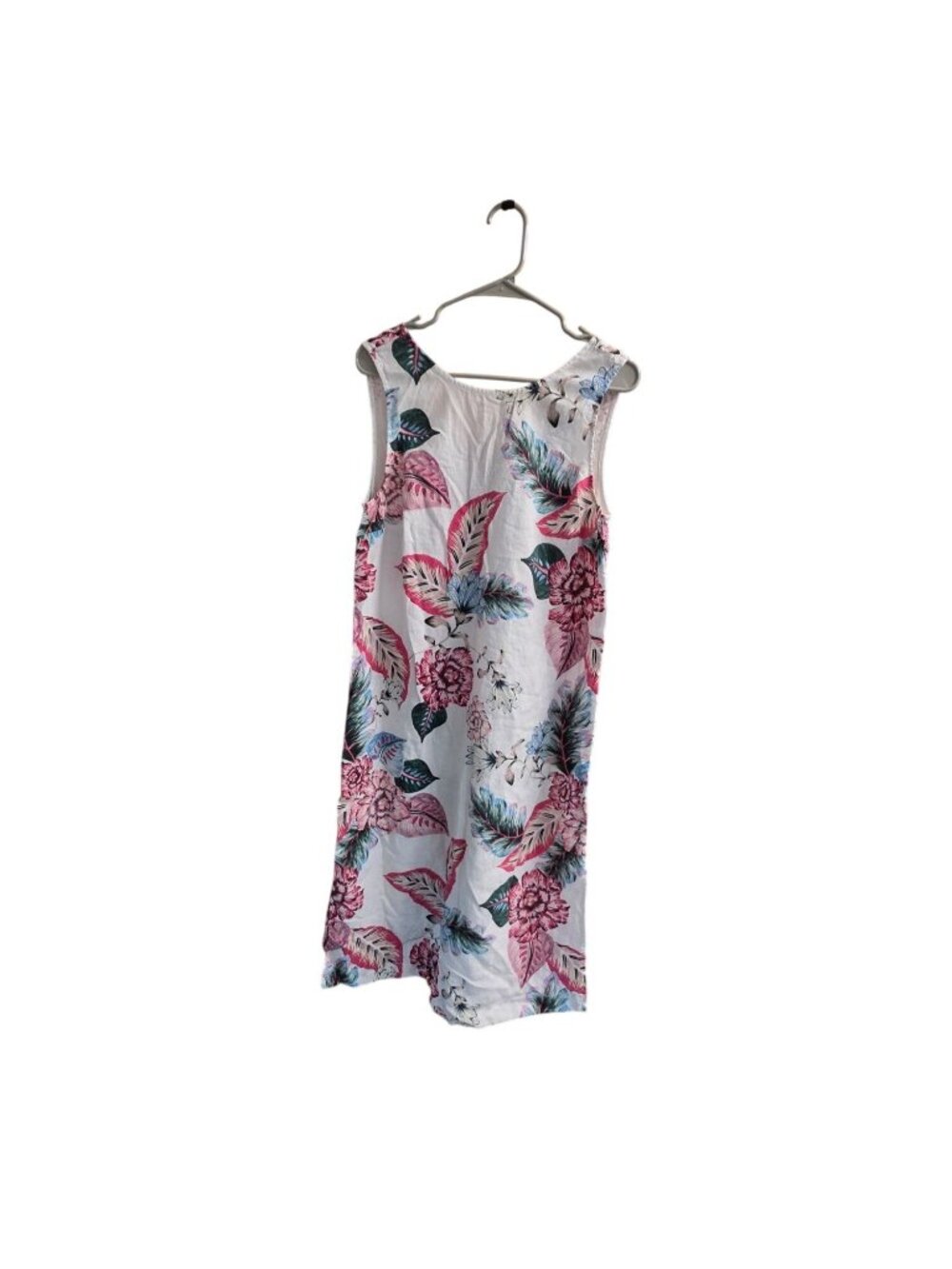 Sussan Y2K 100% Linen Tropical Floral Maxi Dress US 6 / AU 10 - Picture 4 of 11